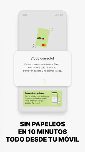 Plazo: Tarjeta virtual screenshot 4