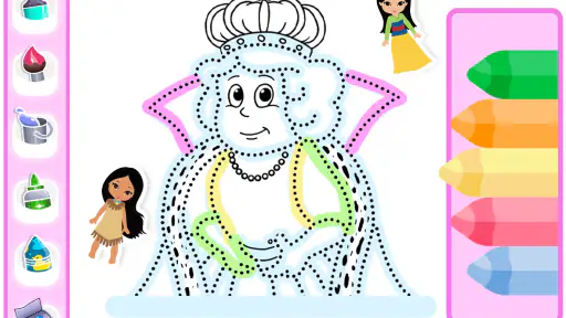 Colorear Princesas con Brillo screenshot 11
