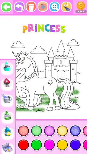 Colorear Princesas con Brillo screenshot 4