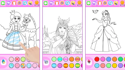 Colorear Princesas con Brillo screenshot 5