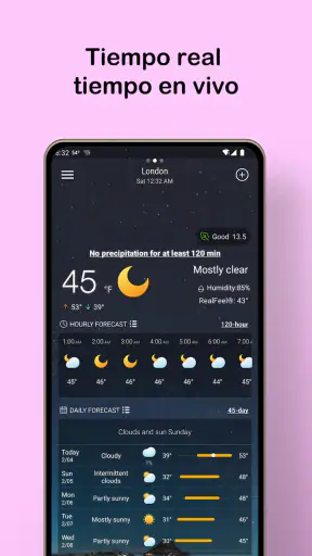 Pronóstico del tiempo local screenshot 1