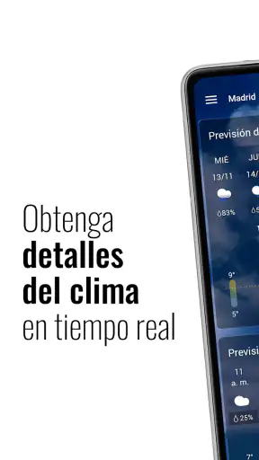 Reloj y clima transparente screenshot 6