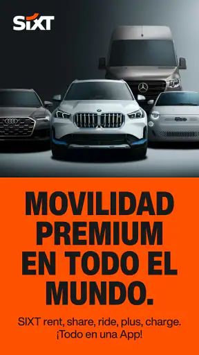 SIXT rent. share. ride. plus. screenshot 1