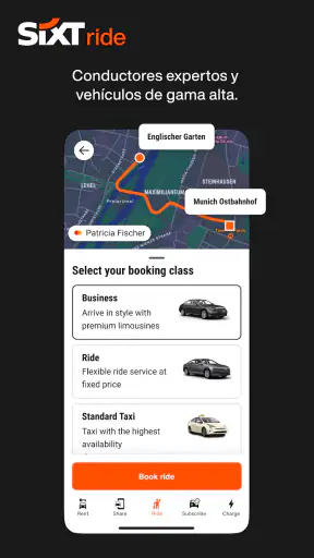 SIXT rent. share. ride. plus. screenshot 5