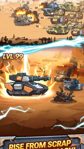 Steelborn: RPG Idle de Tanques screenshot 4