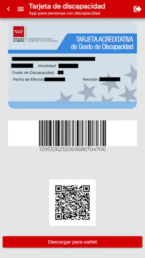 Tarjeta de discapacidad screenshot 2