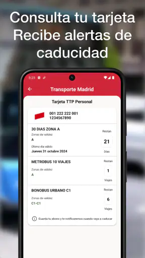 Transporte Madrid - Bus Abono screenshot 2