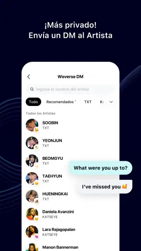 Weverse, Acércate a tu artista screenshot 5