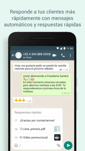 WhatsApp Business screenshot 2