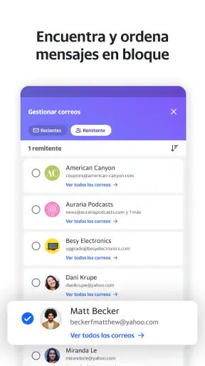 Yahoo Mail – Organízate screenshot 3