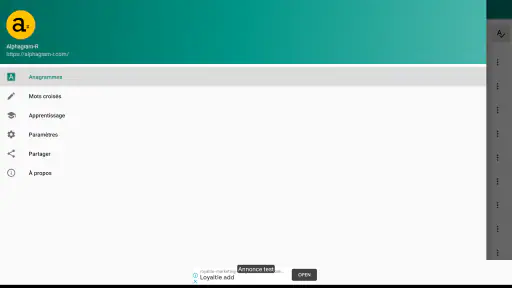 Alphagram-R : Anagrammes screenshot