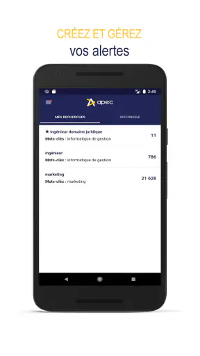 Apec : offres d’emploi cadres screenshot