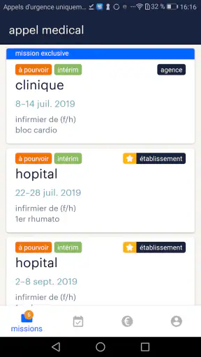 Appel Médical screenshot 2