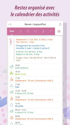 Baby Tracker - Journal de bébé screenshot 2