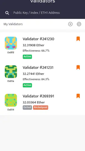 Beaconchain Dashboard screenshot 2