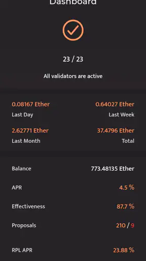 Beaconchain Dashboard screenshot 8