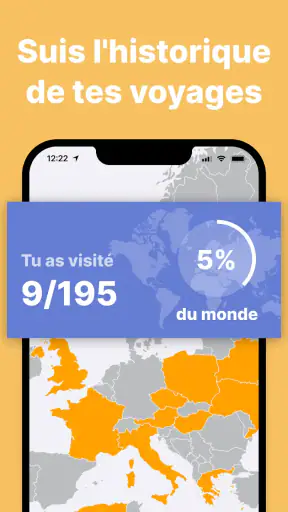 been: carte des pays visités screenshot