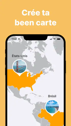 been: carte des pays visités screenshot