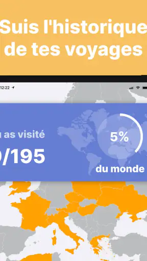 been: carte des pays visités screenshot