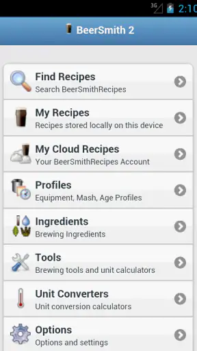 BeerSmith 3 Mobile Homebrewing screenshot