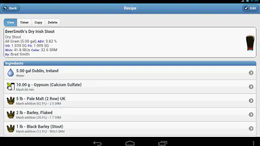 BeerSmith 3 Mobile Homebrewing screenshot