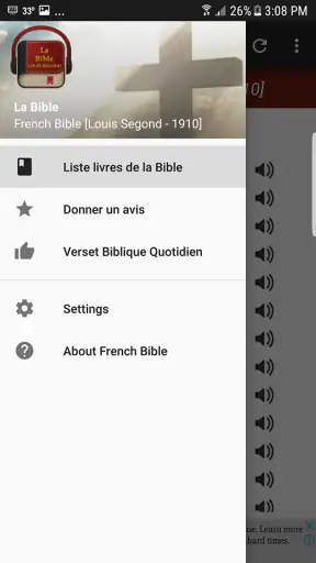 Bible en français Louis Segond screenshot