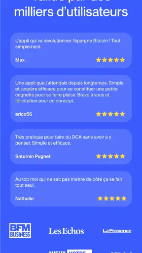 Bitstack : Épargner en Bitcoin screenshot 2
