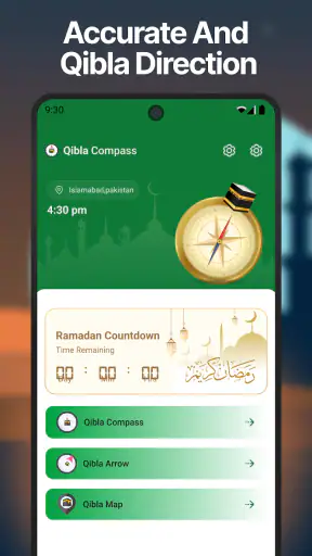 Boussole Qibla-Qibla Direction screenshot