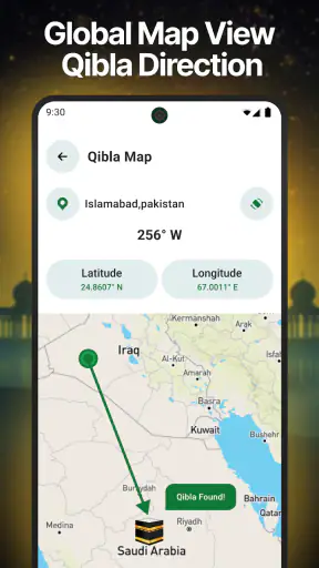 Boussole Qibla-Qibla Direction screenshot