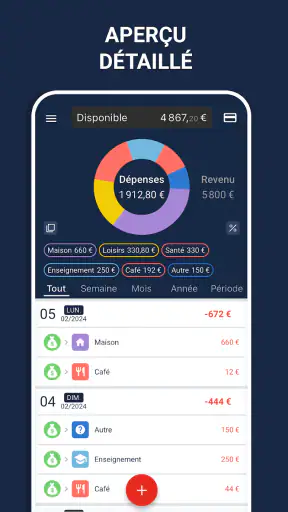 Budget et suivi de dépenses screenshot 3