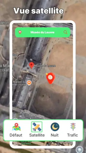 Carte de la Terre satellite screenshot