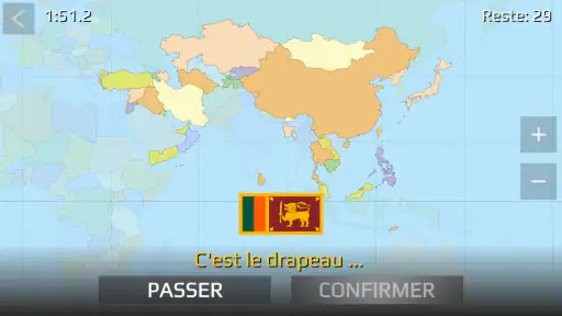 Carte du monde Quiz screenshot 2