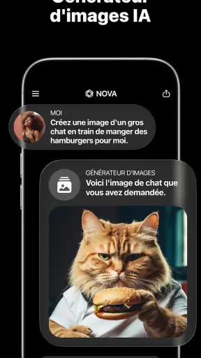 Chatbot IA français - Nova screenshot