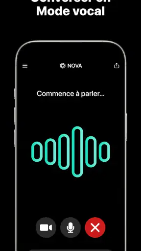 Chatbot IA français - Nova screenshot