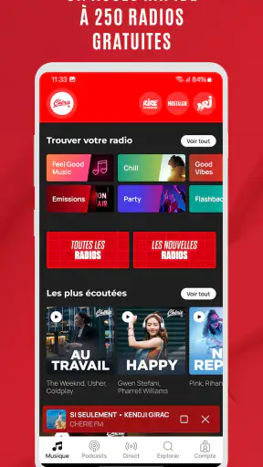 Chérie FM : Radios & Podcasts screenshot