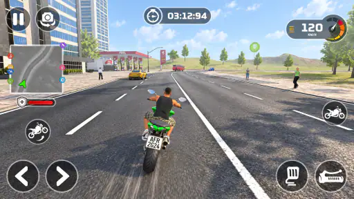 City Gangster Bike Driving 3D screenshot 2