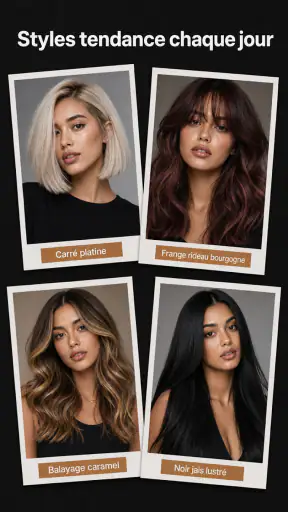 Coiffures & Couleur Cheveux IA screenshot 1