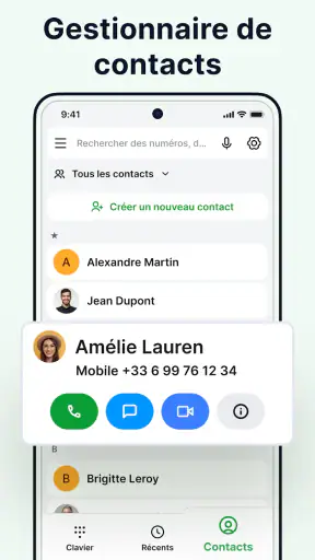 Contacts - Appel Téléphonique screenshot 3