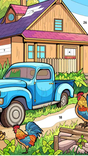 Country Farm Coloring Book screenshot