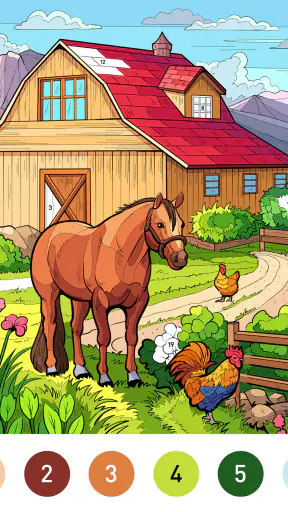 Country Farm Coloring Book screenshot
