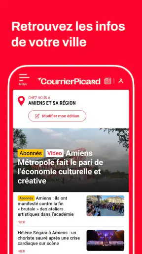 Courrier picard : Actu & vidéo screenshot