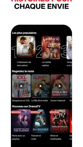 Courts métrages sur DramaTV screenshot