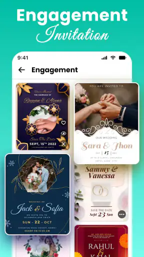 Créateur cartes d'invitation screenshot
