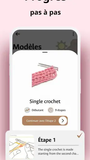 Crochet pas à pas en français screenshot