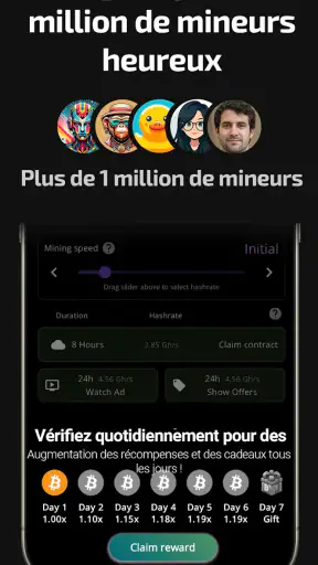 Crypto Cloud: Minage Bitcoin screenshot 11