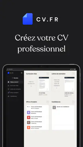 CV.fr : CV designer en ligne screenshot