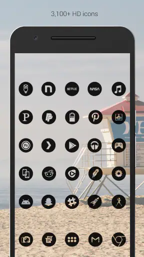 Dark Void Pro - Black Icons screenshot 2