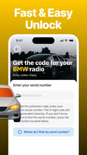 Déverrouilleur d'autoradio screenshot