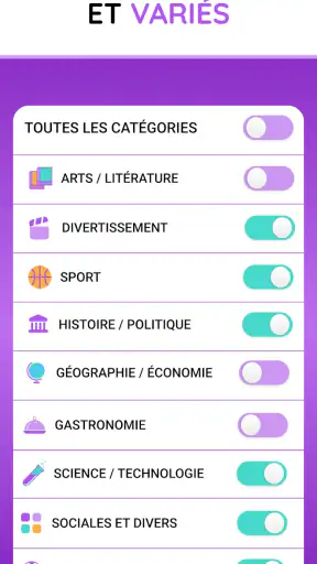 Devineuf: Jeu de Soirée Trivia screenshot