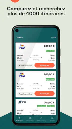 Direct Ferries screenshot